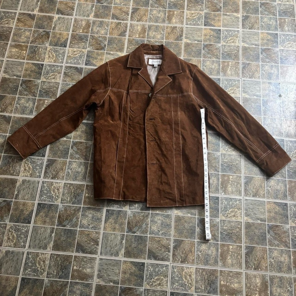 Wilsons Leather Rich Brown Suede Jacket